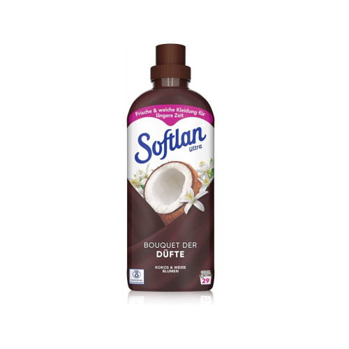 Softlan veļas mīkstinātājs ar kokosriekstu smaržu 650ml, 31x | Multum