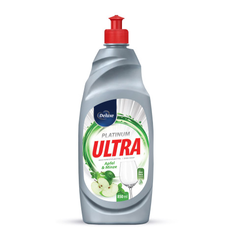 Deluxe Ultra Platinum trauku mazgāšanas līdzeklis ar ābolu un piparmētru smaržu 850ml | Multum