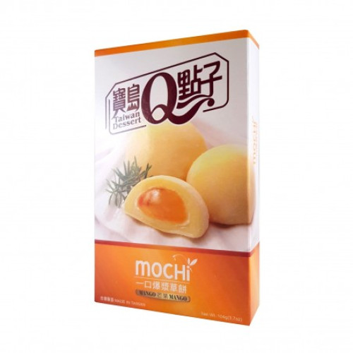 Q Brand Mochi ar persiku garšu 104g | Multum