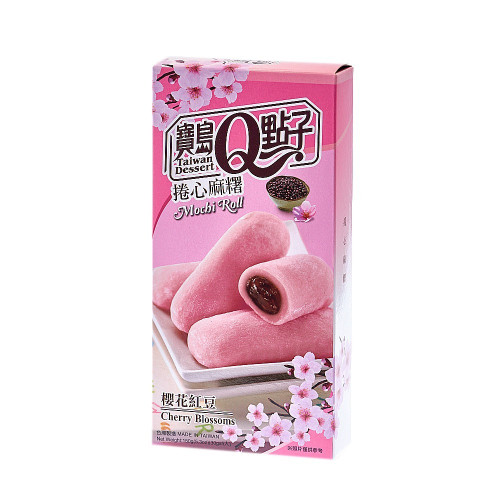 Q Brand Mochi rolls ar ķiršu ziedu garšu 150g | Multum