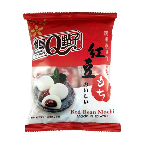 Q Brand Mochi sarkano pupiņu garšas pildījumu 120g | Multum