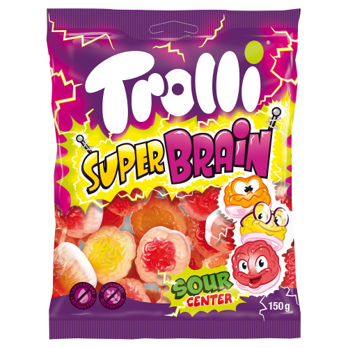 Trolli Super Brain želejas konfektes 150g | Multum