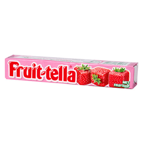 Fruit-tella īrisi ar zemeņu garšu 41g | Multum