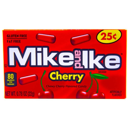 Mike and Ike Sour konfektes ar ķiršu garšu 22g | Multum