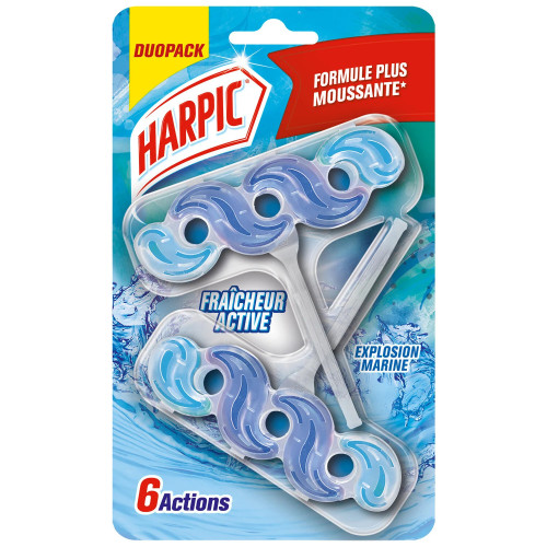 HARPIC Active Fresh tualetes bloks ar jūras ūdens smaržu 2x35g | Multum