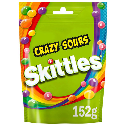 SKITTLES Crazy Sours dražejas 152g | Multum