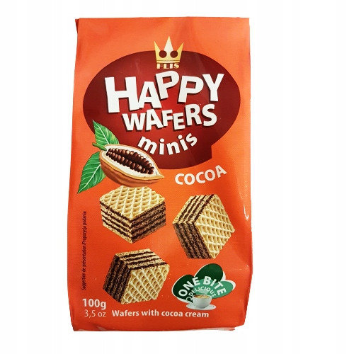 HAPPY WAFER MINIS vafeles ar kakao krēmu 200g | Multum