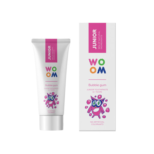 WOOM Junior Bubble Gum zobu pasta 6+ gadiem 50ml | Multum