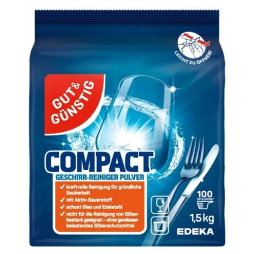 G&G Compact pulveris trauku mazgājamām mašīnām (100) 1,5kg | Multum