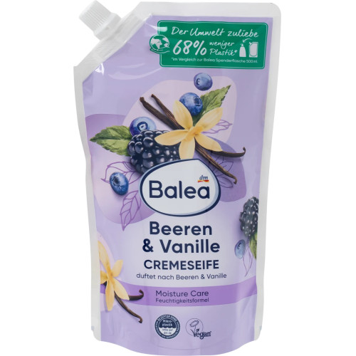 BALEA šķidrās ziepju rezerves ar ogu un vaniļas aromātu 500ml | Multum