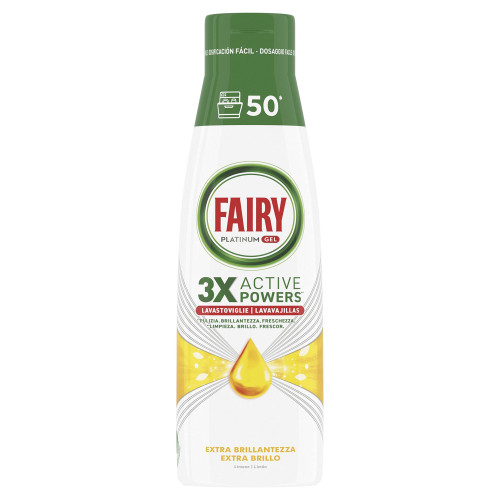 FAIRY trauku mazgāšanas gēls trauku mašīnām ar citrona aromātu (50x) 1L | Multum