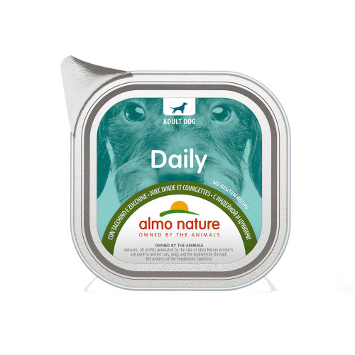 ALMO NATURE Daily slapjā barība ar tītara gaļu un kabaci suņiem 100g | Multum