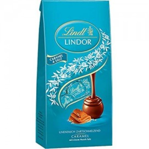 LINDT šokolādes konfektes ar sāļās karameles krēma pildījumu 137g | Multum