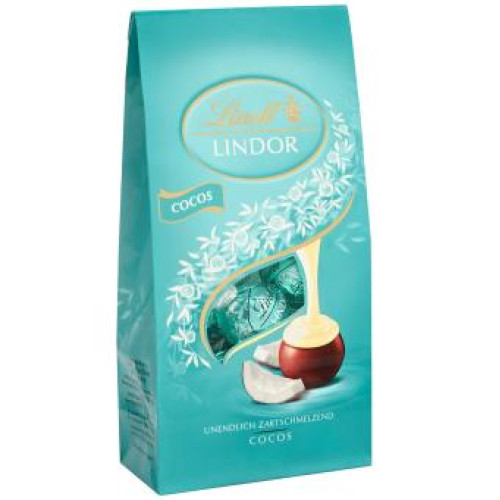 LINDT šokolādes konfektes ar kokosriekstu krēma pildījumu 136g | Multum