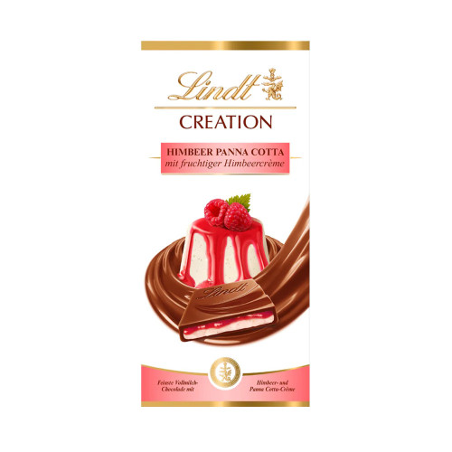 LINDT Creation šokolādes tāfelīte aveņu Panna Cotta 150g | Multum