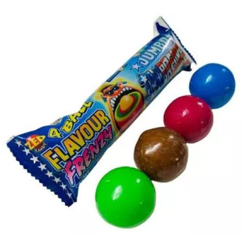 JAWBREAKER Jumbo 4 Ball Flavour Frenzy košļājamā gumija 82g | Multum