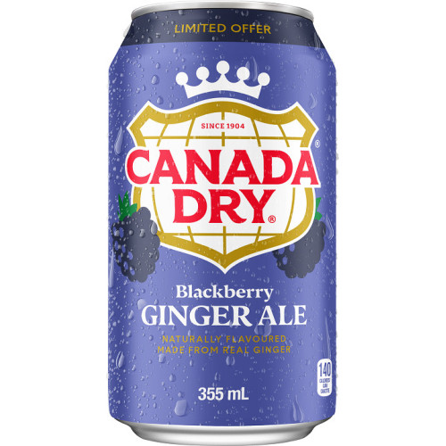 CANADA DRY USA Limonāde Blackberry Ginger Ale 355ml | Multum