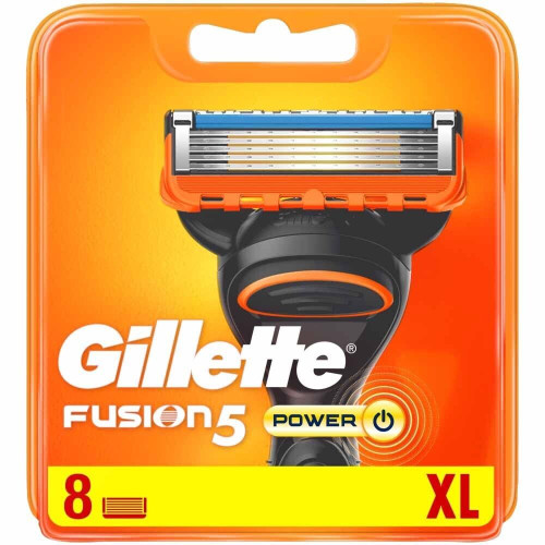 GILLETTE Fusion 5 Power XL skuvekļa kasetnes 8gab | Multum