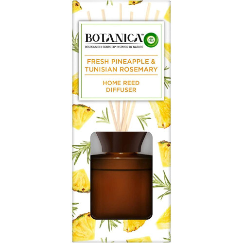 AIR WICK Botanica telpu gaisa atsvaidzinātājs ar kociņiem, ar ananasa un rozmarīnu aromātu 80ml | Multum