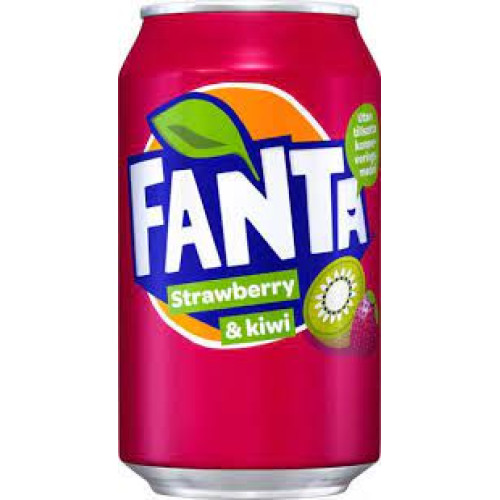 FANTA Strawberry & Kiwi, bundžā 330ml | Multum