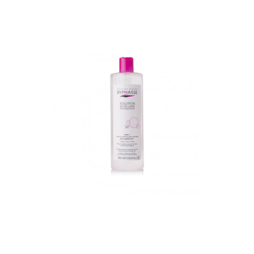 BYPHASSE micelārais ūdens jutīgai, sausai, kairinātai sejas ādai 500ml | Multum