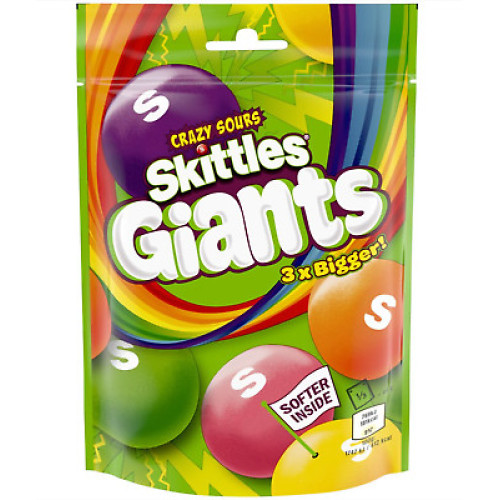 SKITTLES Sour Giants dražejas 132g | Multum