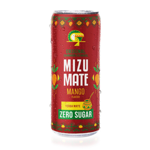 MIZU MATE tējas dzēriens ar Yerba Mate Mango Zero 330ml | Multum