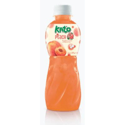 KATO Peach Nata De Coco dzēriens 320ml | Multum