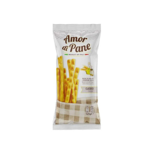 AMORE DI PANE Grissini maizes stienīši Classico 125g | Multum