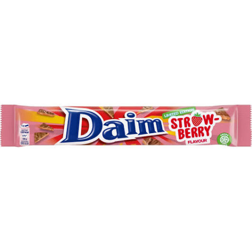 DAIM Strawberry šokolādes batoniņš 56g | Multum