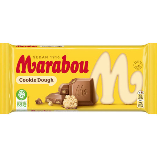 MARABOU Cookie Dough šokolādes tāfelīte 185g | Multum