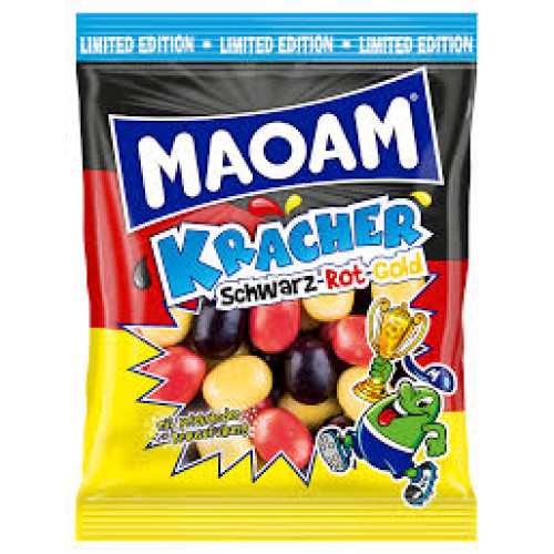 MAOAM Kracher Schwarz-Rot-Gold košļājamās konfektes 200g | Multum