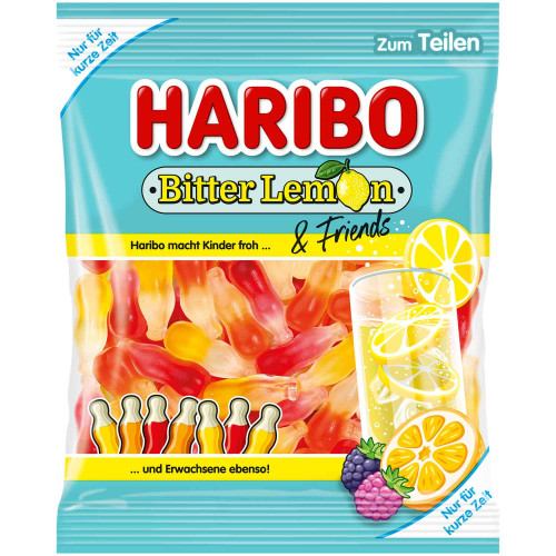 HARIBO Bitter Lemon & Friends želejas konfektes 160g | Multum