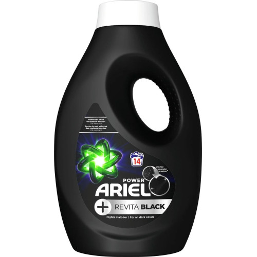 ARIEL Power Revita Black mazgāšanas gēls melnai veļai (14x) 700ml | Multum