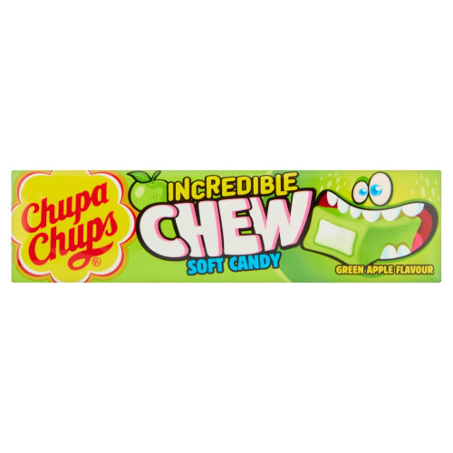 CHUPA CHUPS Incredible Apple Chew košļājamās konfektes 45g | Multum