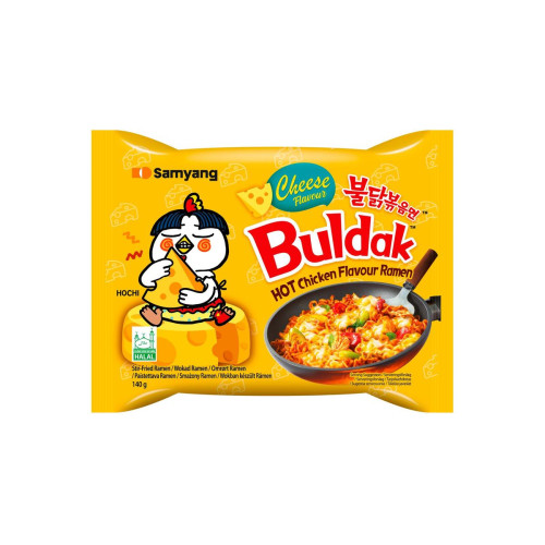 SAM YANG Hot Chicken Cheese nūdeles 140g | Multum