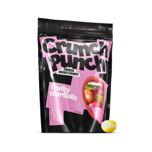 CRUNCH PUNCH Fruity Starballs konfektes 100g | Multum