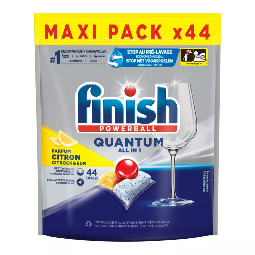 FINISH Quantum All in 1 Lemon trauku mazgāšanas kapsulas 44gab | Multum