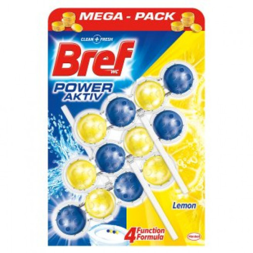 BREF Power Aktiv Lemon tualetes bloks 3x50g | Multum