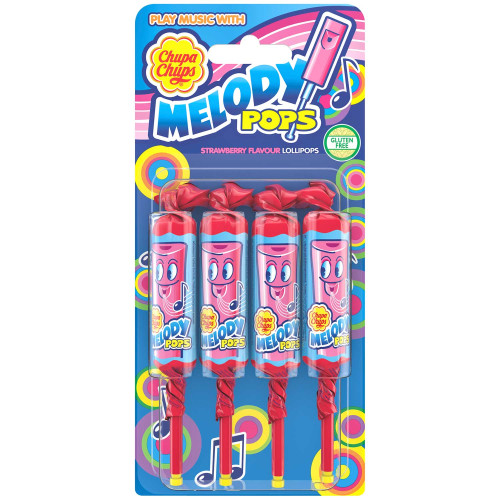 CHUPA CHUPS Melody Pops ledenes uz kociņa (4) 60g | Multum