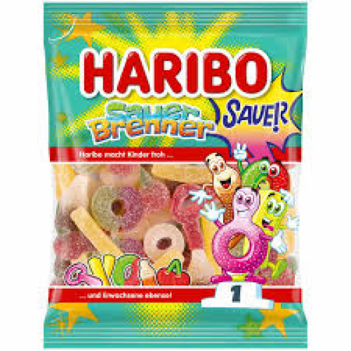 HARIBO Sauer brenner želejas konfektes 160g | Multum