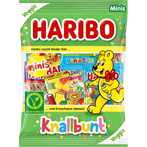 HARIBO Knallbunt Minis želejas konfektes 230g | Multum