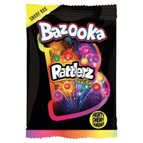 BAZOOKA Rattlerz Fruity košļājamās konfektes 120g | Multum