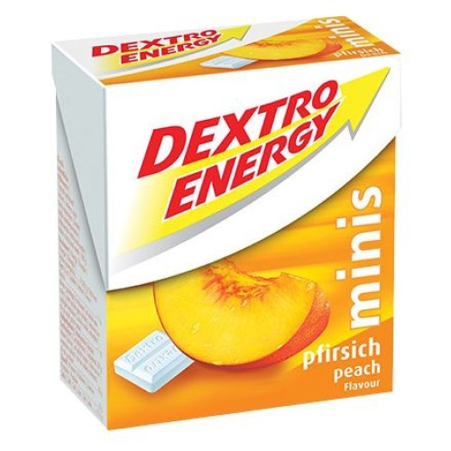 DEXTRO ENERGY Mini glikozes pastilas ar persika garšu un Vitamīnu C 50g | Multum