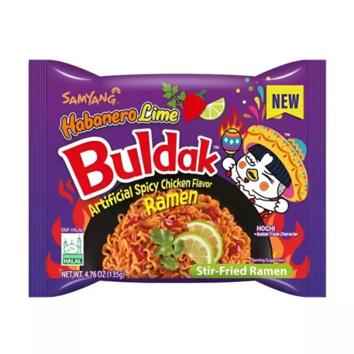 SAMYANG Buldak Habanero Lime nūdeles 135g | Multum