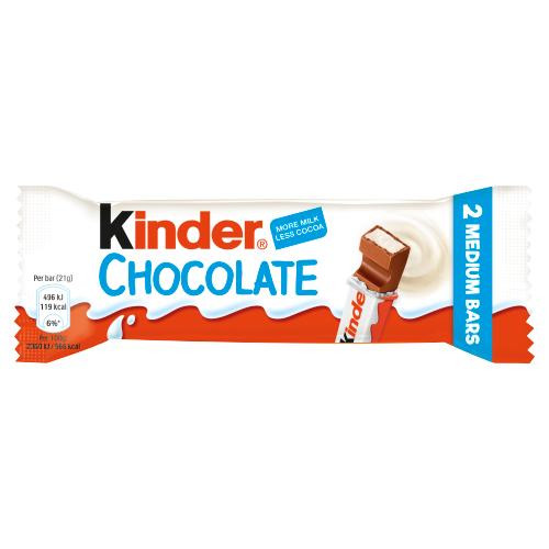 KINDER Maxi Duo šokolādes tāfelītes 42g | Multum