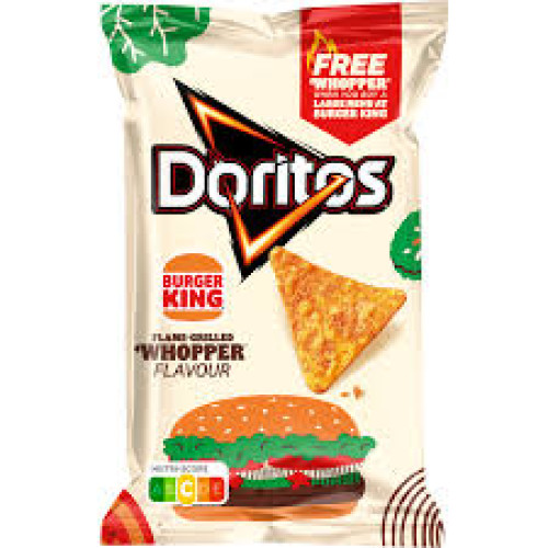 DORITOS Crunchy Whopper Burger King kukurūzas čipsi 170g | Multum