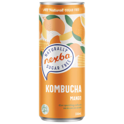 NEXBA UK Mango Kombucha dzēriens 330ml | Multum