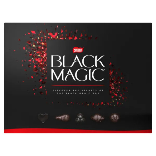 BLACK MAGIC tumšās šokolādes konfektes, kārbā 175g | Multum