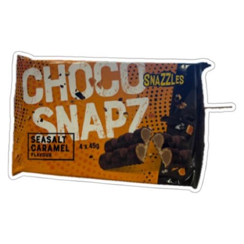 SNAZZLES Choco Snapz vafeles batoniņi ar sāļās karameles pildījumu 180g | Multum